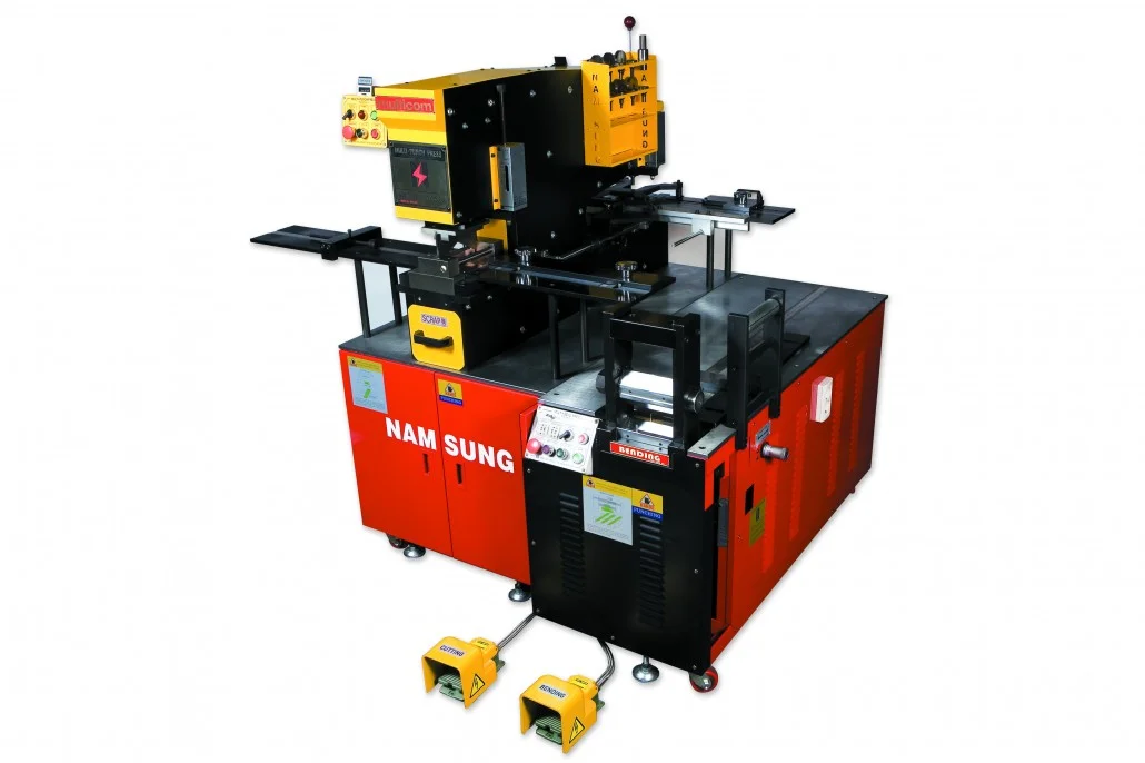 Busbar processing machine — cut, bend and punch in one unit