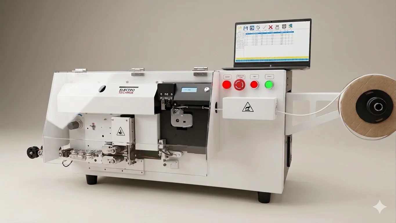SmartCut automatic wire cutting, stripping and ferrule threading machine